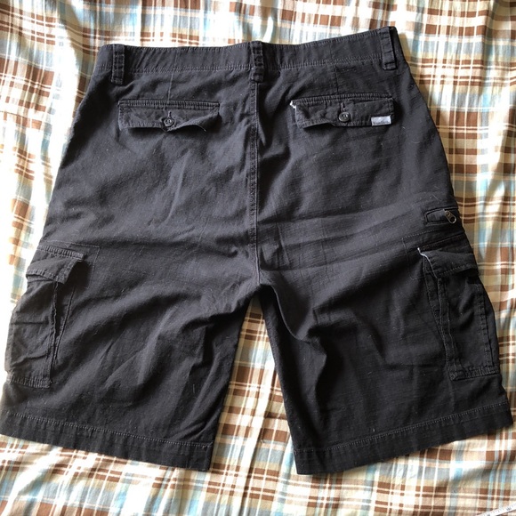 WearFirst Men’s Stretch Caution Ripstop Cargo Shorts Black Waist 36 - Picture 3 of 11